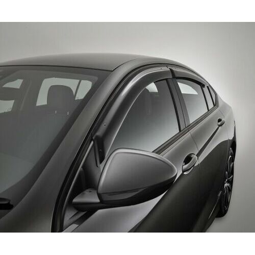 Holden ZB Slimline Weathershield Set Front & Rear Black Liftback / Hatchback