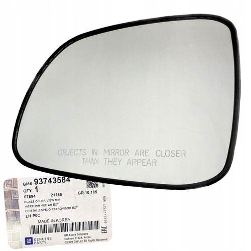 Holden Captiva CG7 Left Mirror Glass Electric LH 2007 - 2015 NEW