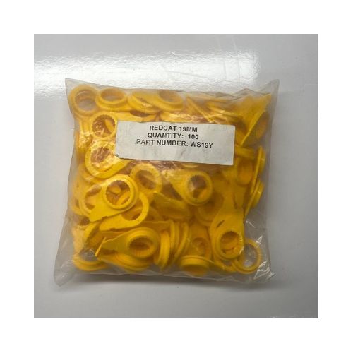 REDCAT Wheel Nut Indicators Restrainers 19 mm Yellow - Pack of 100